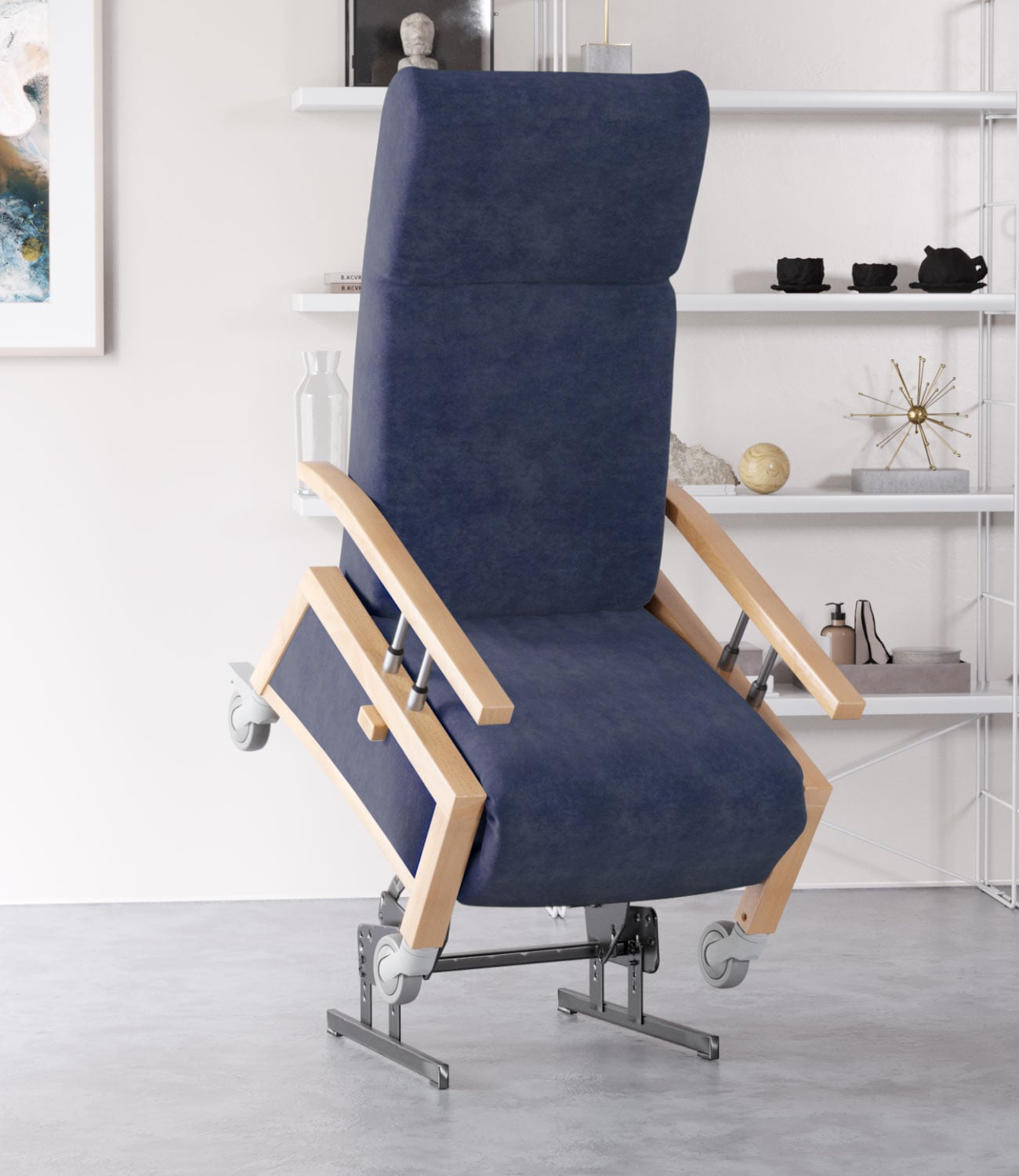 Pflegesessel mit Aufstehhilfe und Rollen Narona Lift 2 Pflegesessel mit Aufstehhilfe und Rollen Narona Lift 2