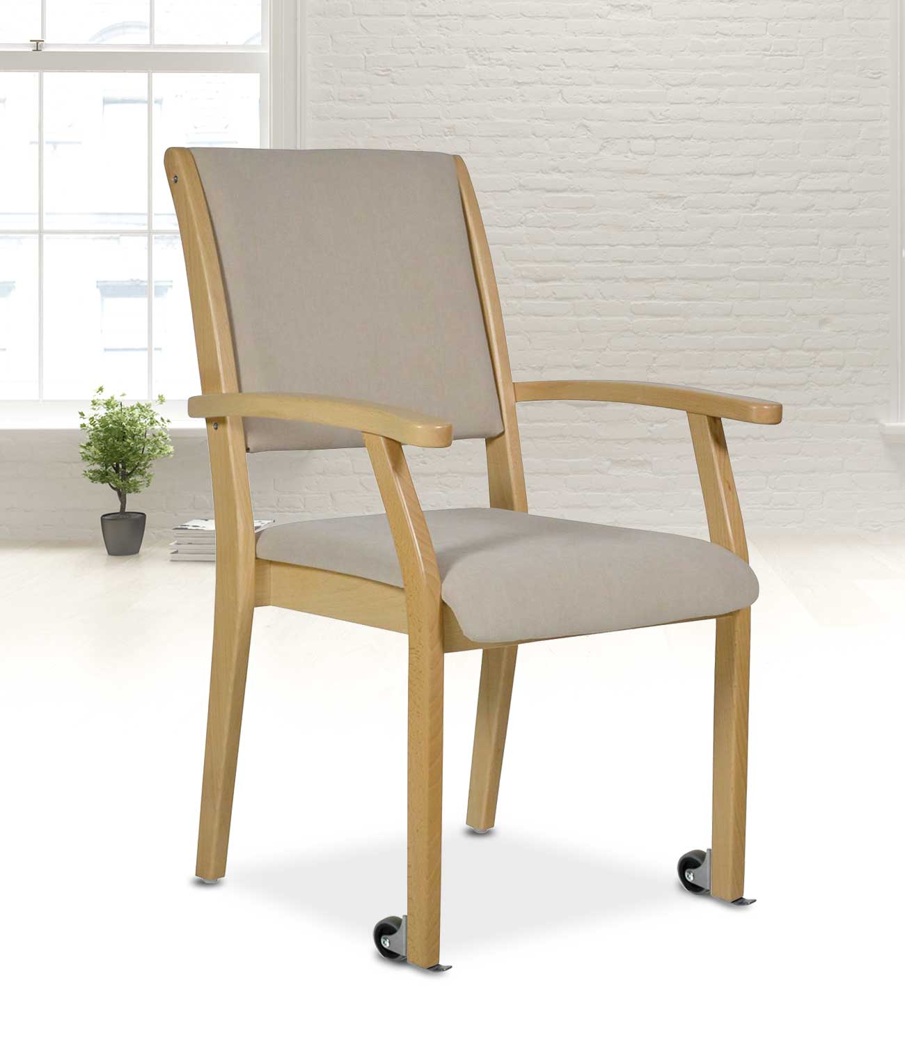 Stuhl für Senioren Kerry mit Rollen verschiedene Sitzhöhen Stuhl für Senioren Kerry mit Rollen verschiedene Sitzhöhen