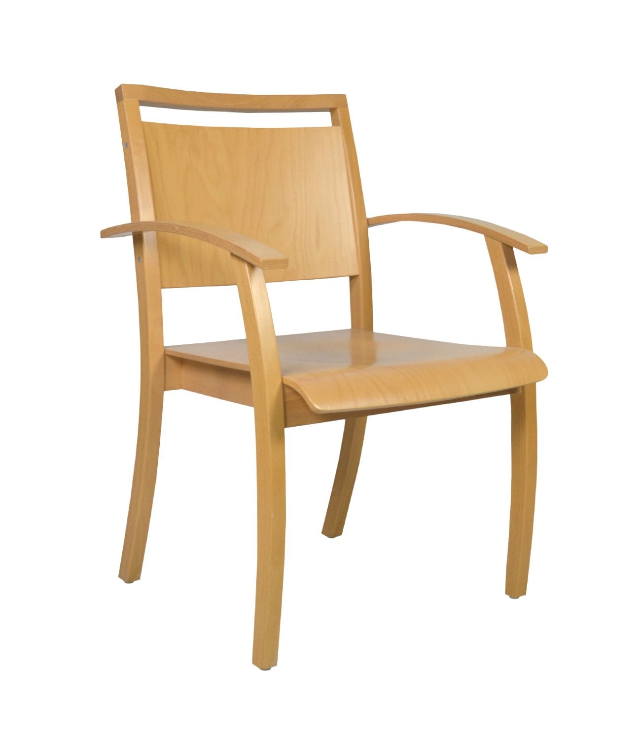 Denia_1 Holzstuhl ohne Polster für Senioren Denia