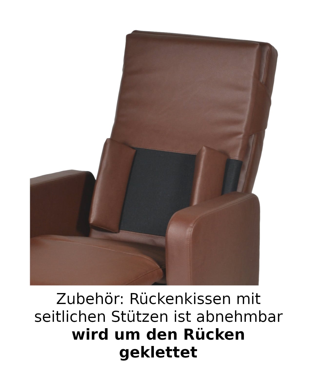 Rueckenkissen_seitliche_Stuetzen_seite Zubehör Visko Rückenkissen mit seitlichen Stabilisierungspolster