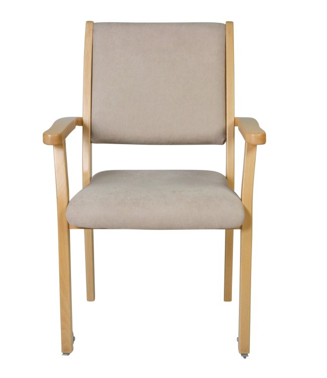 Seniorenstuhl Kerry mit Rollen und hoher Sitzhöhe bis 55 cm